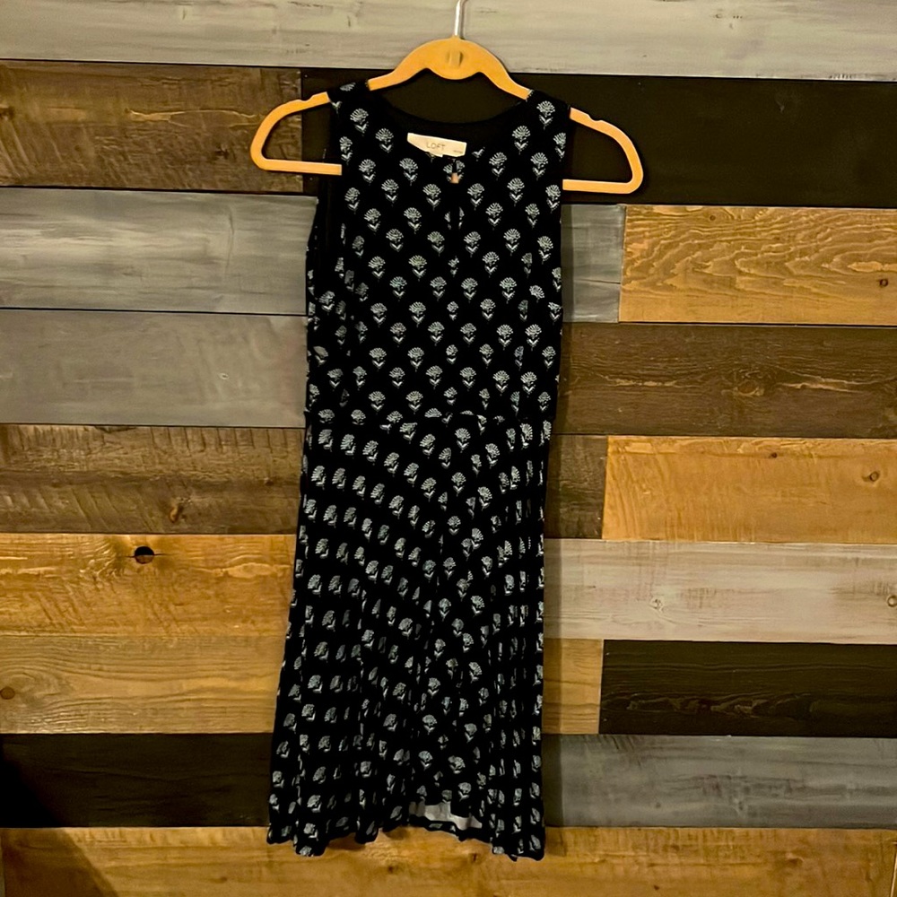 Loft Petite navy tank style dress.